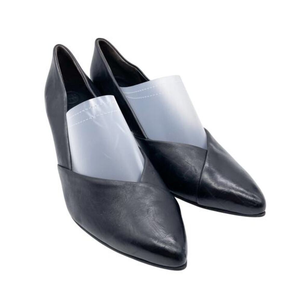 Paul Green Women's Black Leather Block Heel Dress Shoes Size UK 5, US 7.5‎